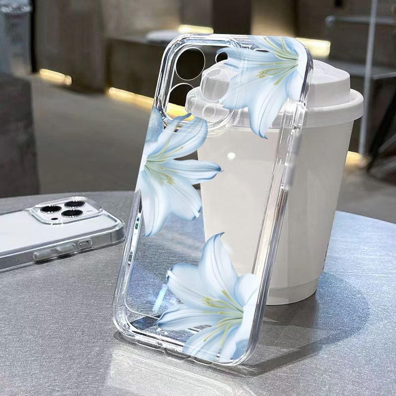 Phone Cases Bulk - Fashion Exquisite White Lily Flower Phone
