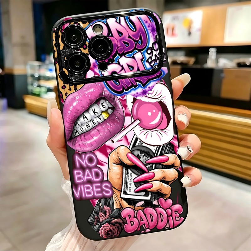 Hip Hop Pink Lips Baby Girl Gr - Phone Cases Iphone 17 Pro ulasan dan harga
