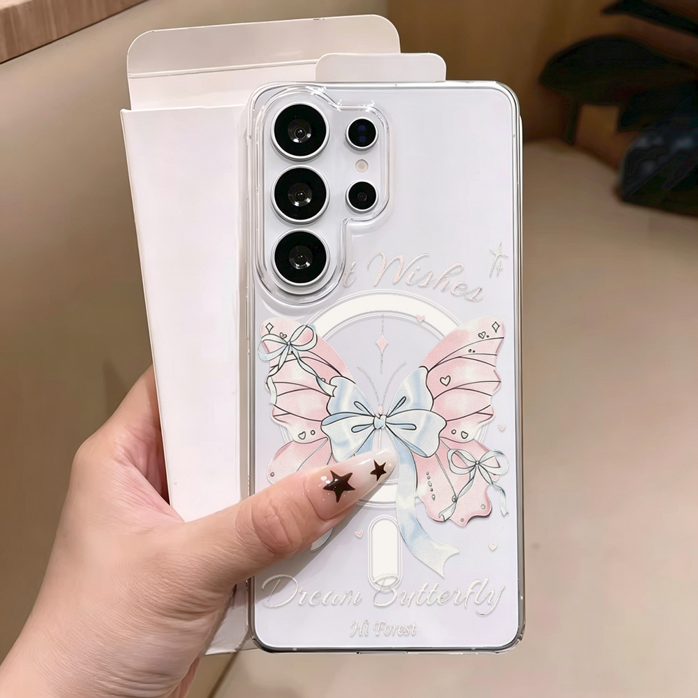 Butterfly Magnetic Transparent - Phone Cases Quality ulasan dan harga