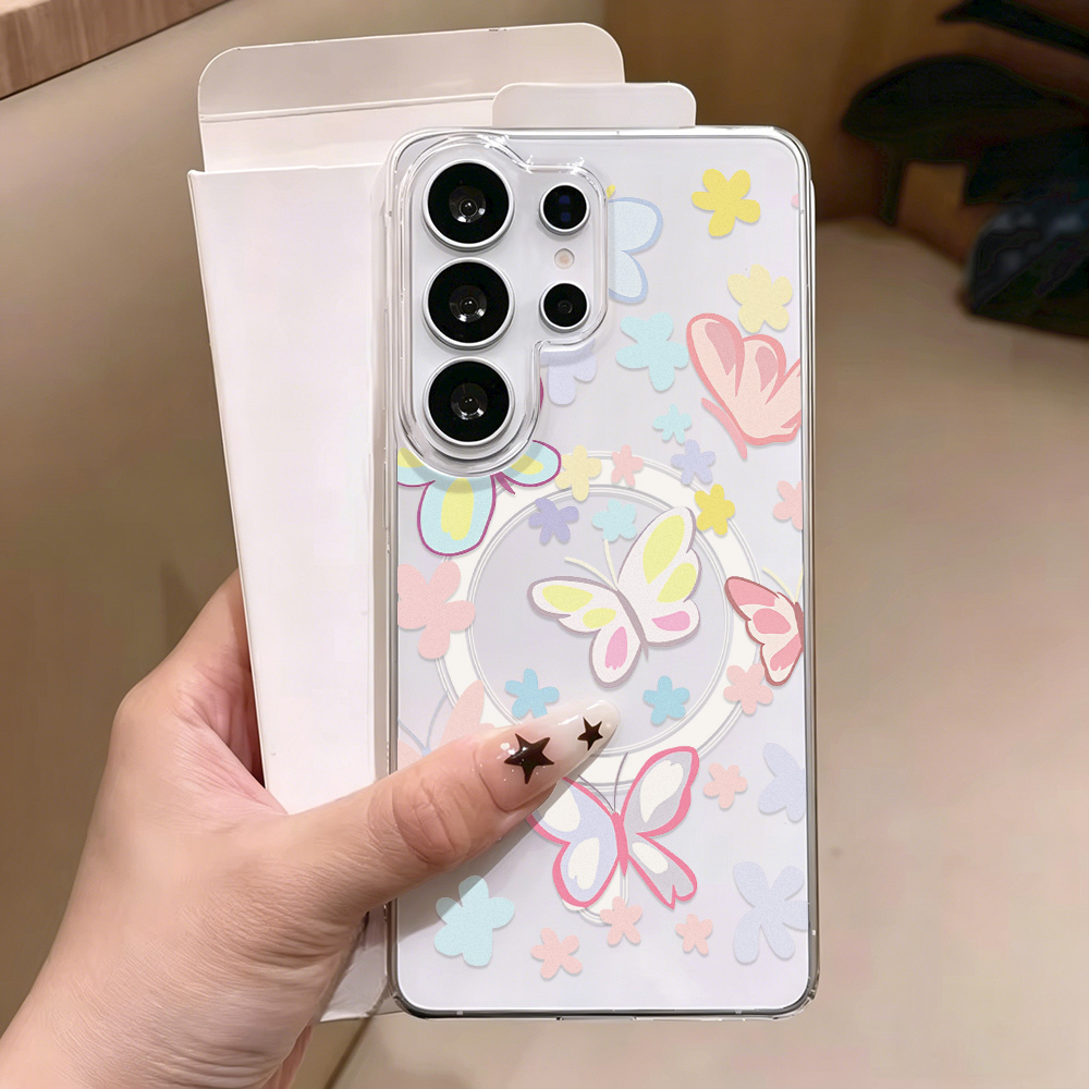 Butterfly Magnetic Transparent - Phone Cases Quality ulasan dan harga