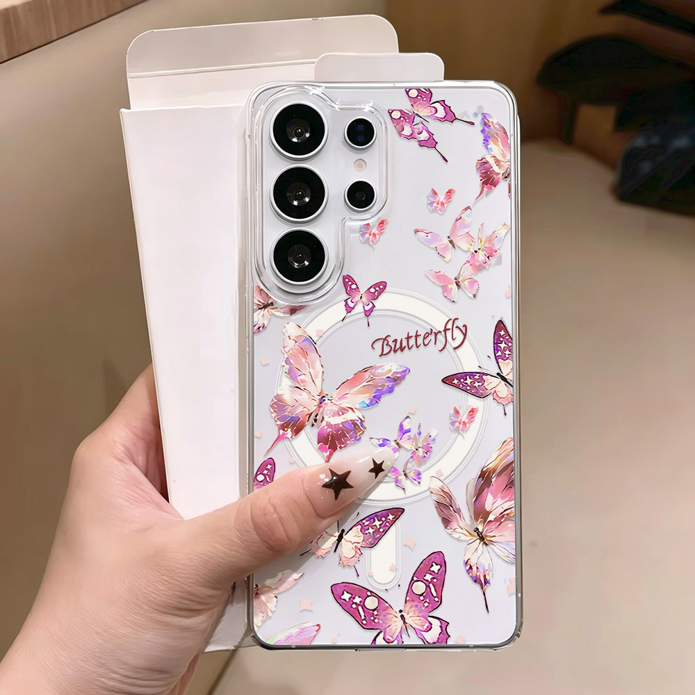 Butterfly Magnetic Transparent - Phone Cases Quality ulasan dan harga