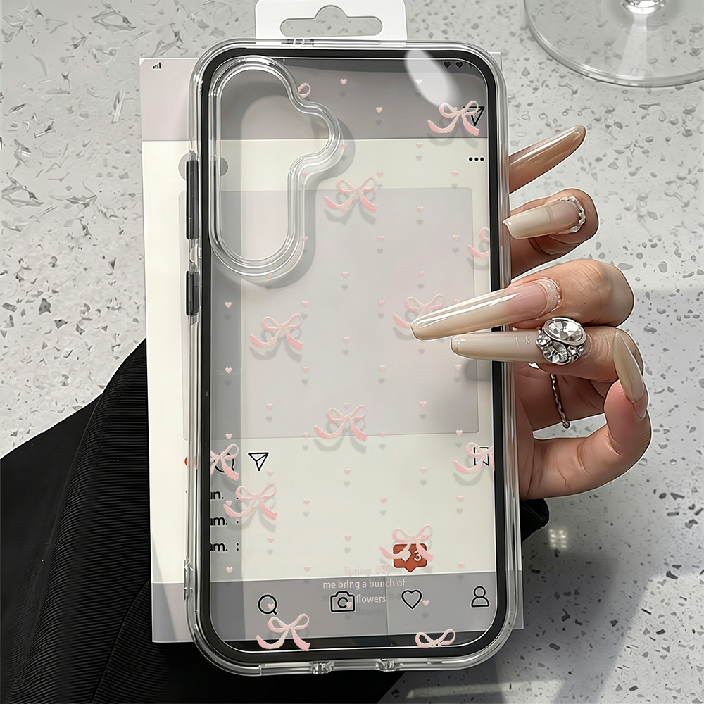 Cute Pink Bow Soft Phone Case  - Phone Cases Quality ulasan dan harga