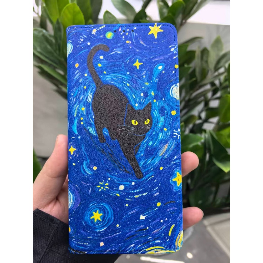 Painted Magnetic Flip Leather  - Phone Cases Galaxy S23 ulasan dan harga