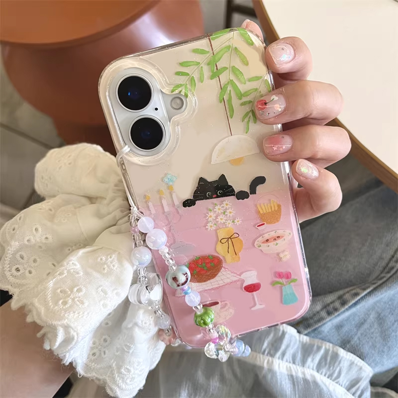 Ins Girl Cute Dining Table Lit - Phone Cases Cool Girl ulasan dan harga