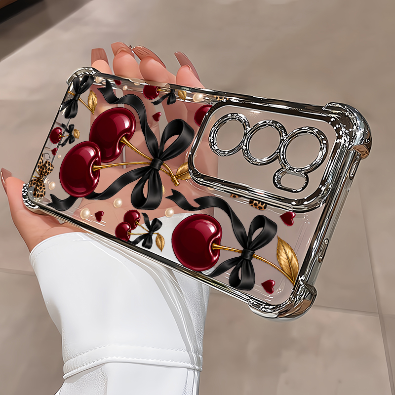 Luxury Wine Red Cherry Leopard - Oppo Reno 12 ulasan dan harga