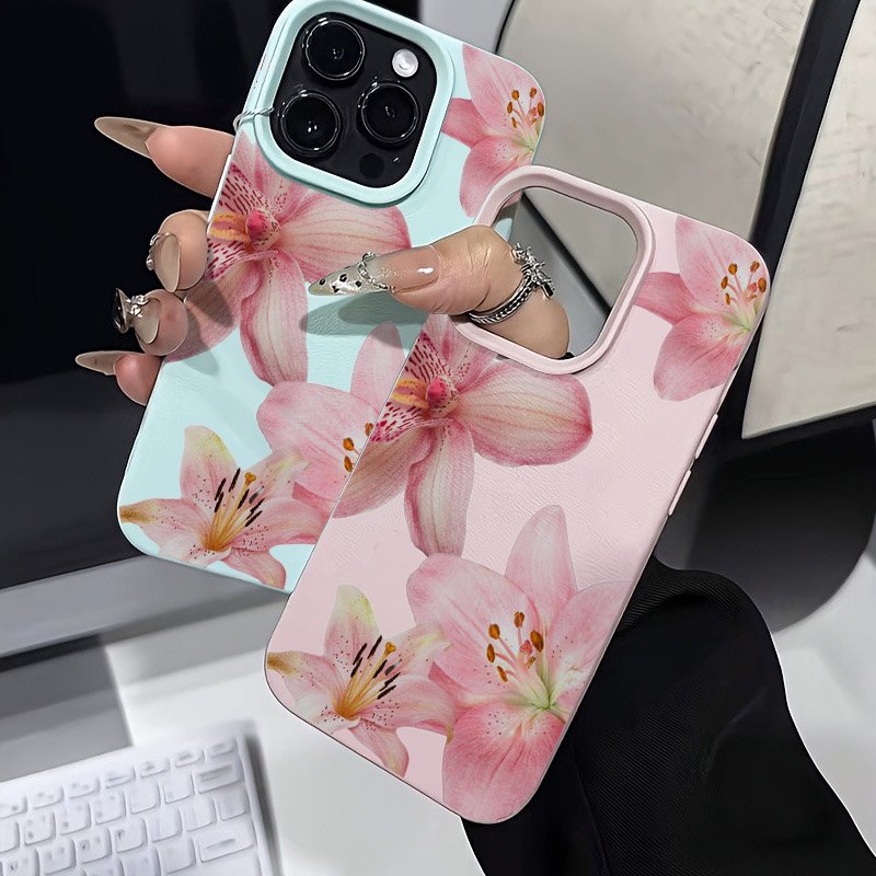 Pink Lily Lychee Texture Phone - Phone Cases Galaxy S23 ulasan dan harga