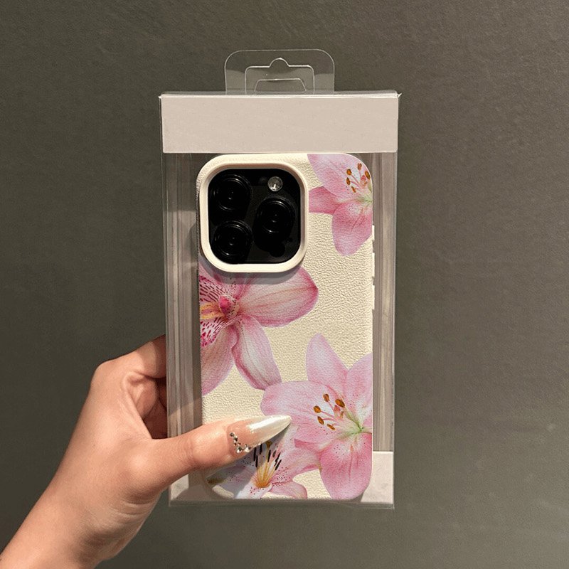 Pink Lily Lychee Texture Phone - Phone Cases Galaxy S23 ulasan dan harga