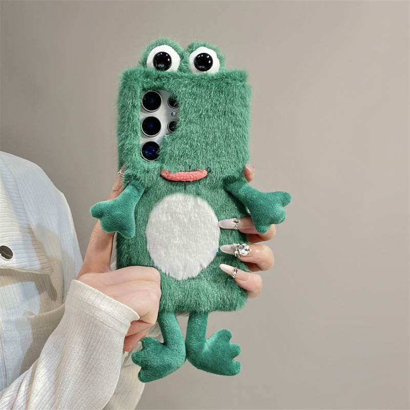 Plush Frog Phone Case, Cute Gr - Phone Cases Galaxy S23 ulasan dan harga