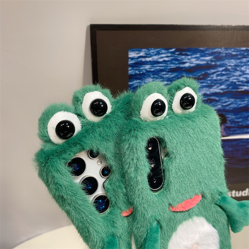 Plush Frog Phone Case, Cute Gr - Phone Cases Galaxy S23 ulasan dan harga